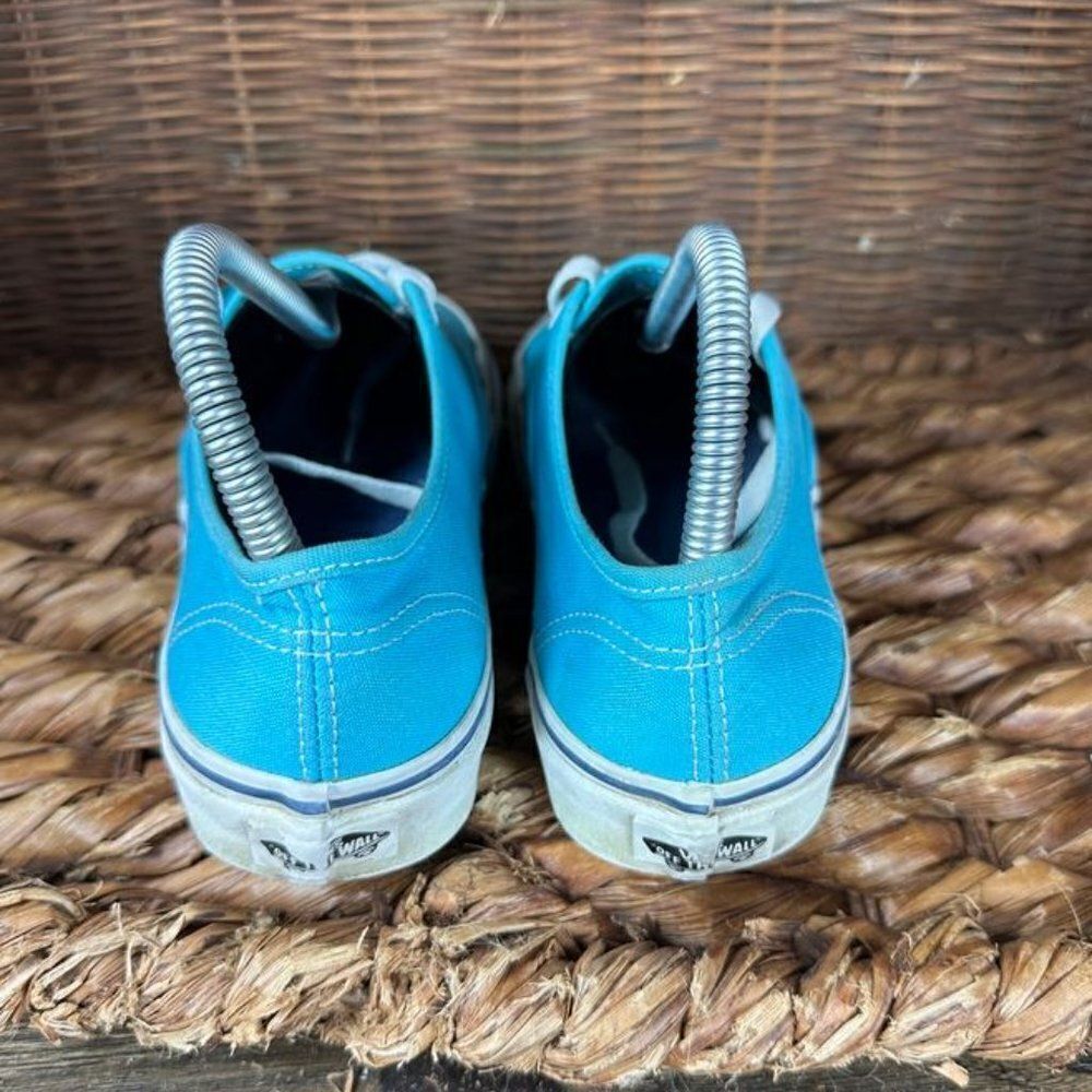 Vans Sz 5.5 Men's Blue Lace Up Low Top Sneakers - Picture 4 of 7